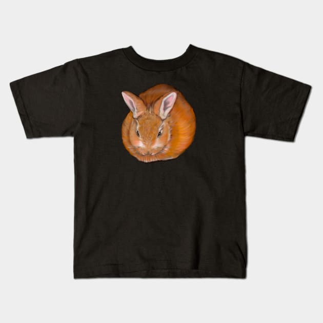 bunny rabbit cute baby ginger bunny rabbit Kids T-Shirt by Artonmytee